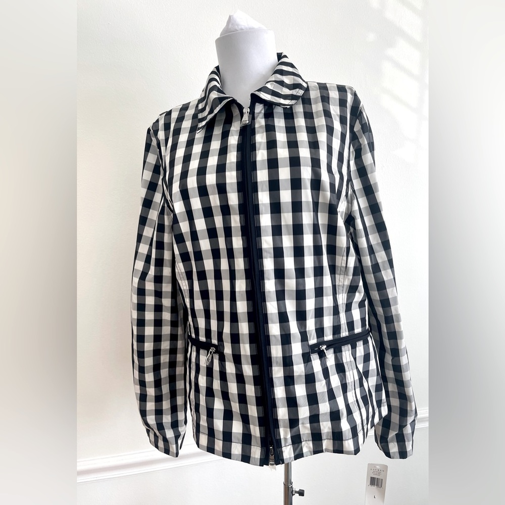 Checkered Jacket Lauren Ralph Lauren NEW